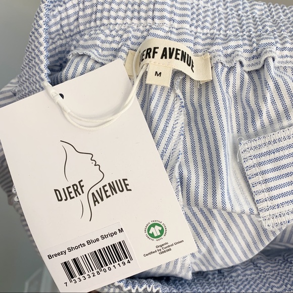 Djerf Avenue Breezy Short Blue Stripe Medium - Picture 10 of 10